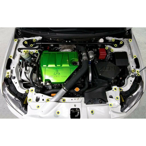 Dress Up Bolts Titanium Hardware Engine Bay Kit - Mitsubishi Evo X - DressUpBolts.com