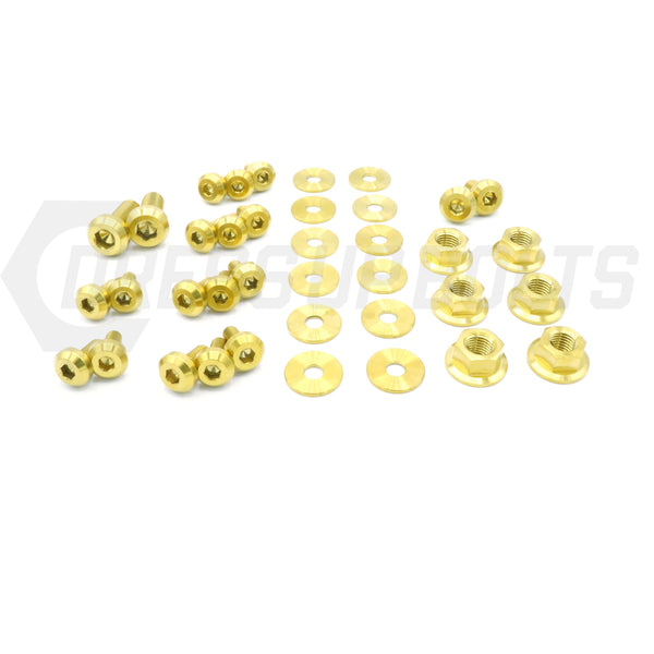 Dress Up Bolts Stage 1 Titanium Hardware Engine Bay Kit - Mitsubishi Evo VIII - DressUpBolts.com