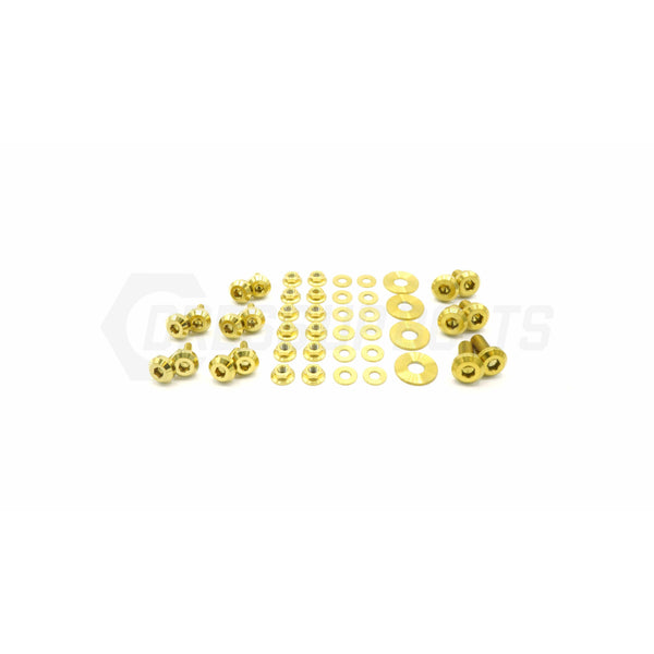 Dress Up Bolts Titanium Hardware RS Hood Kit - Subaru Impreza GC8 (1992-2001) (Lead Time 6 Weeks) - RJ Industries Aust