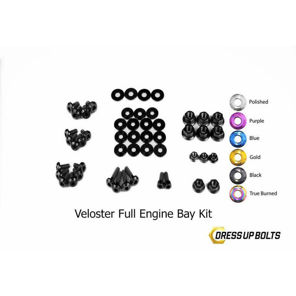 Dress Up Bolts Stage 2 Titanium Hardware Engine Bay Kit - Hyundai Veloster (2012-2018) (Lead Time 6 Weeks) - RJ Industries Aust