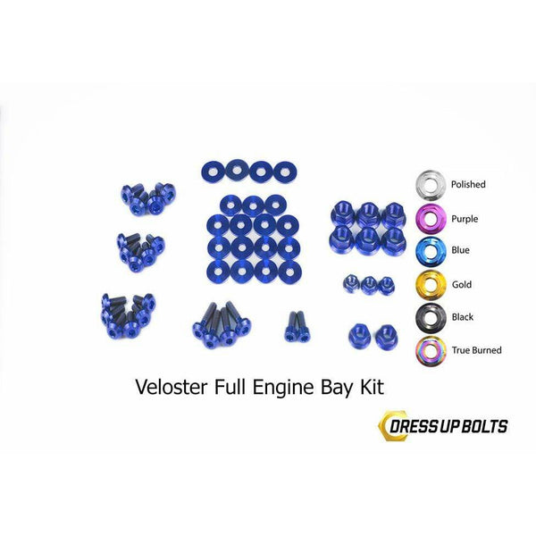 Dress Up Bolts Stage 2 Titanium Hardware Engine Bay Kit - Hyundai Veloster (2012-2018) (Lead Time 6 Weeks) - RJ Industries Aust